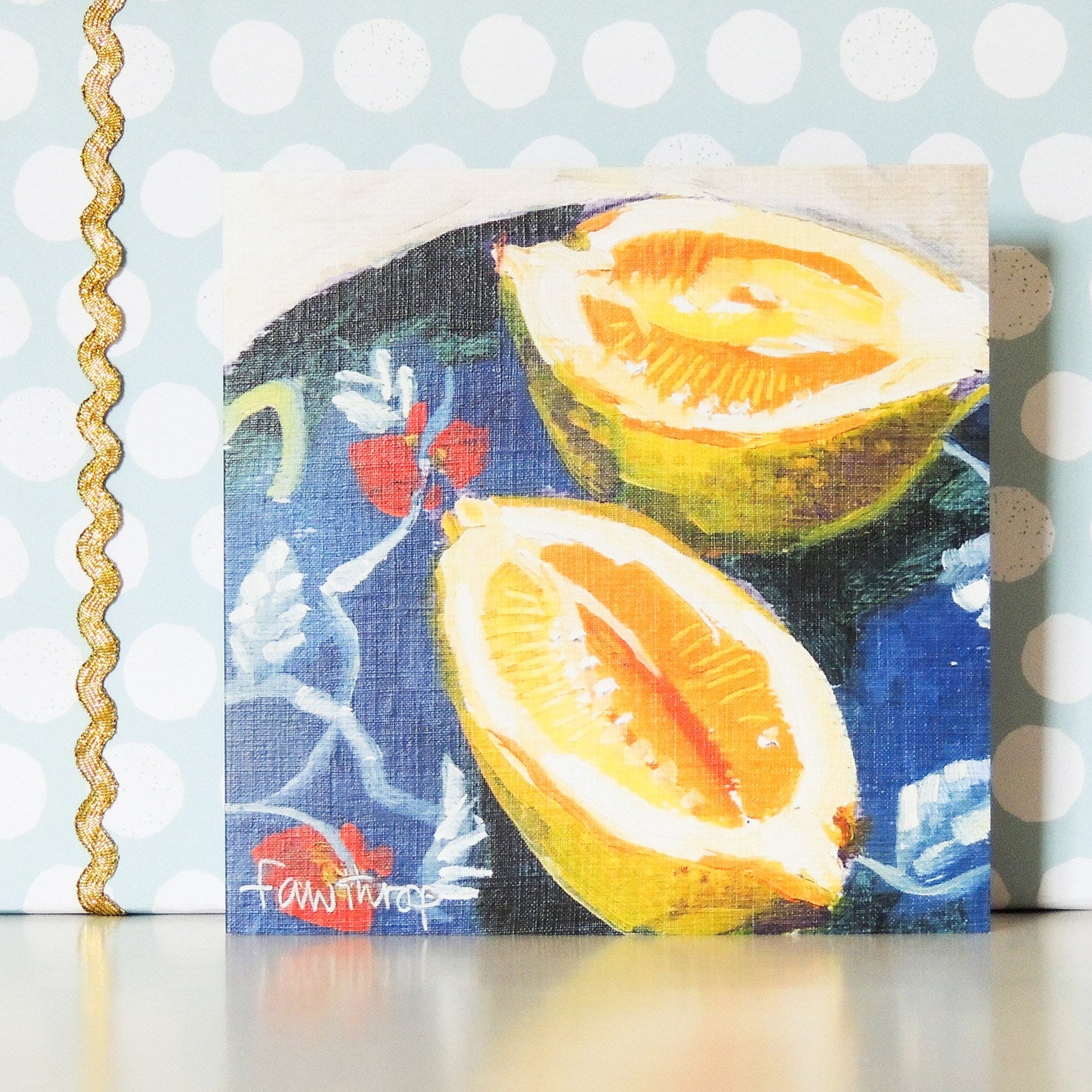 lemons greetings card