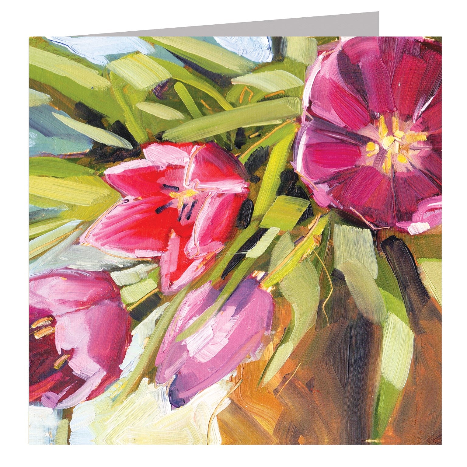 tulips greetings card