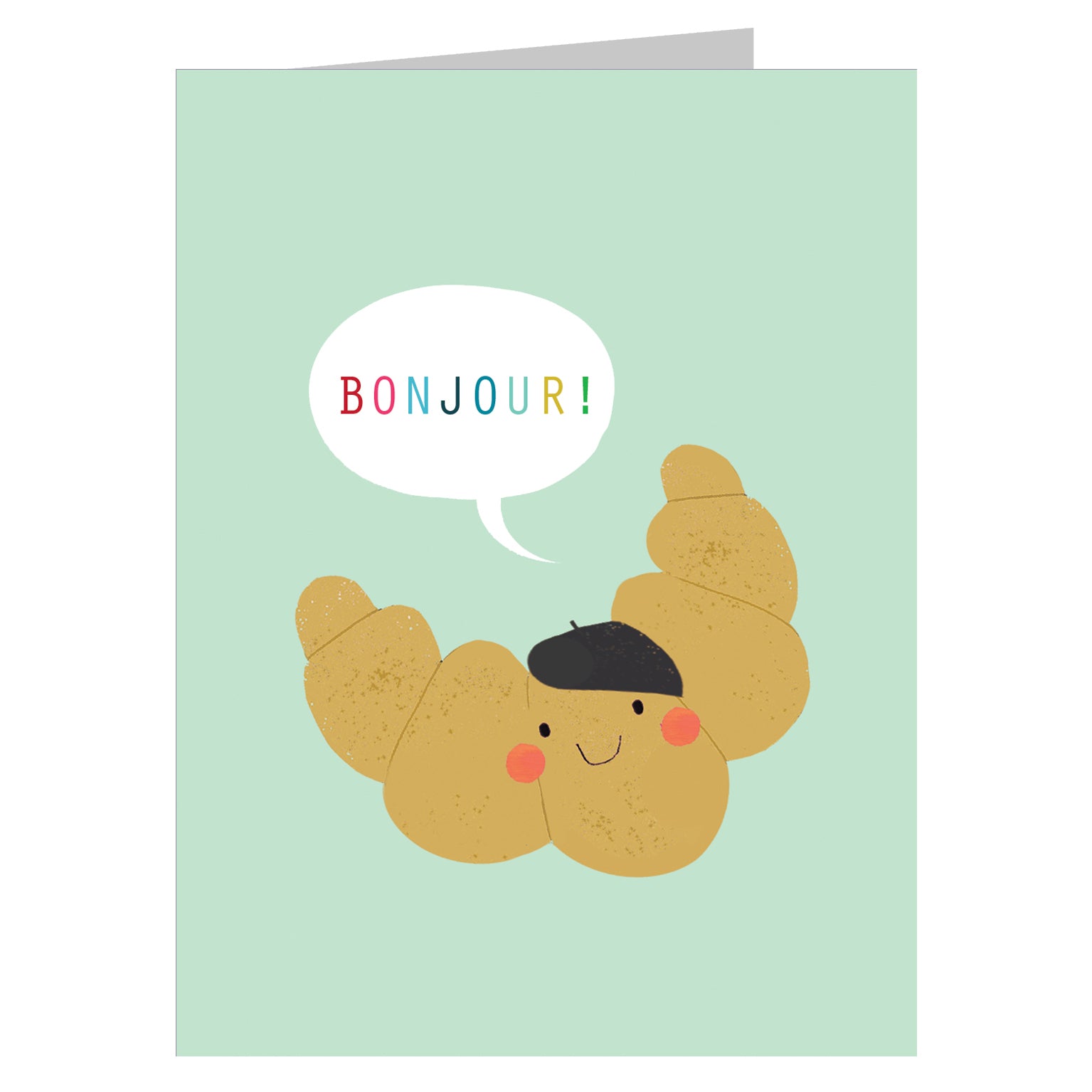 SM04 mini croissant greetings card