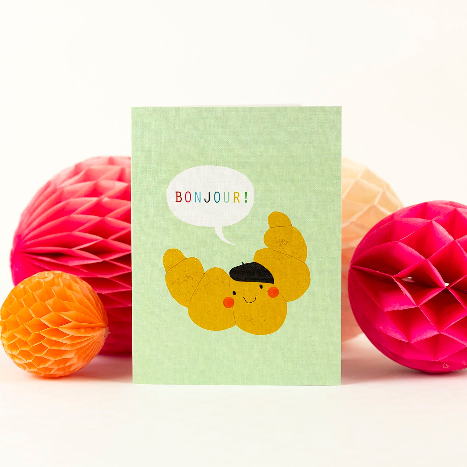 SM04 mini croissant greetings card