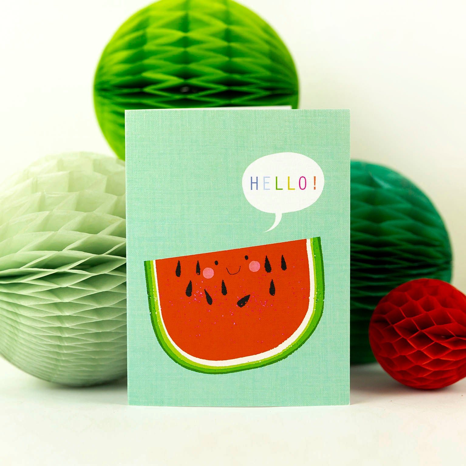 SM05 mini watermelon greetings card