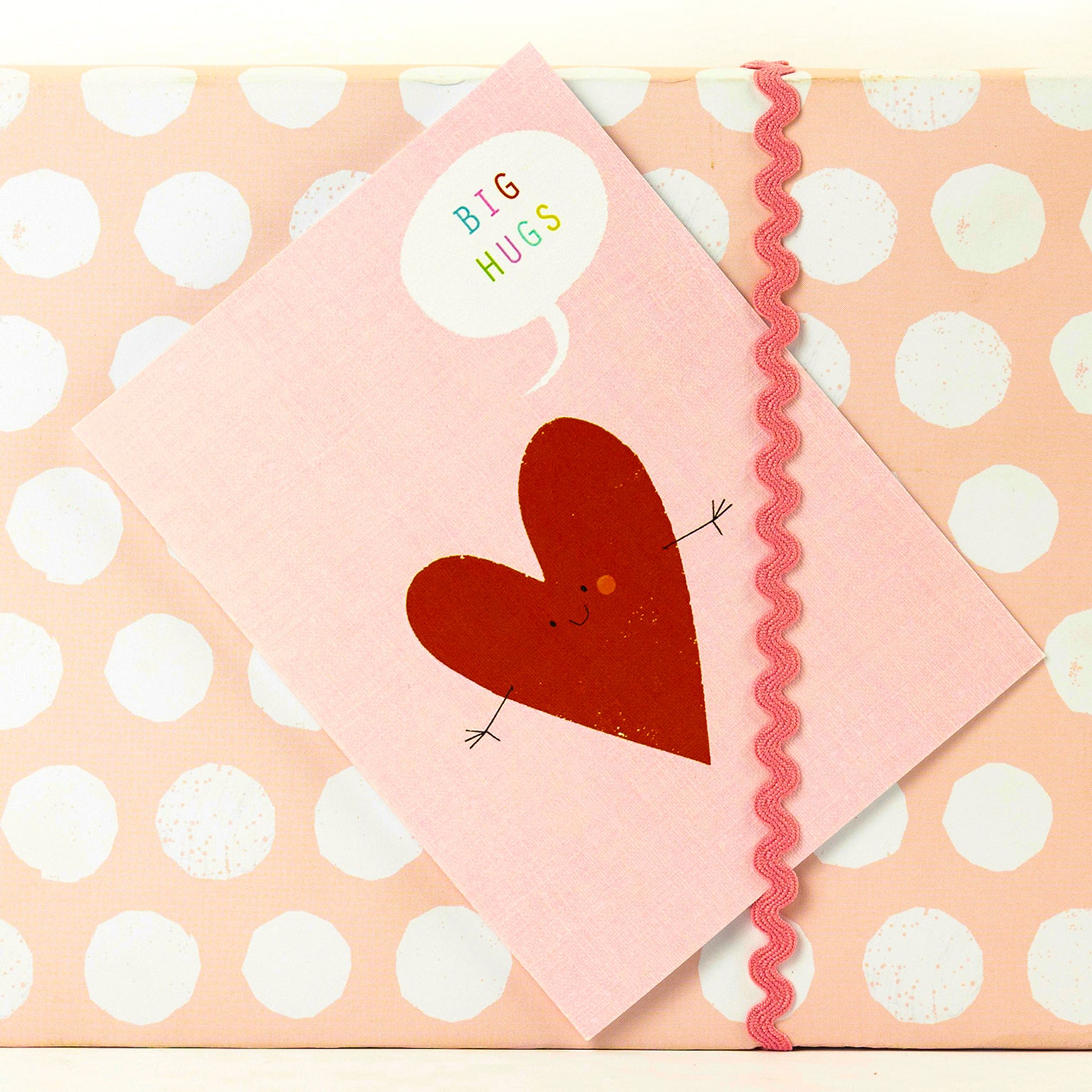 SM06 mini heart greetings card