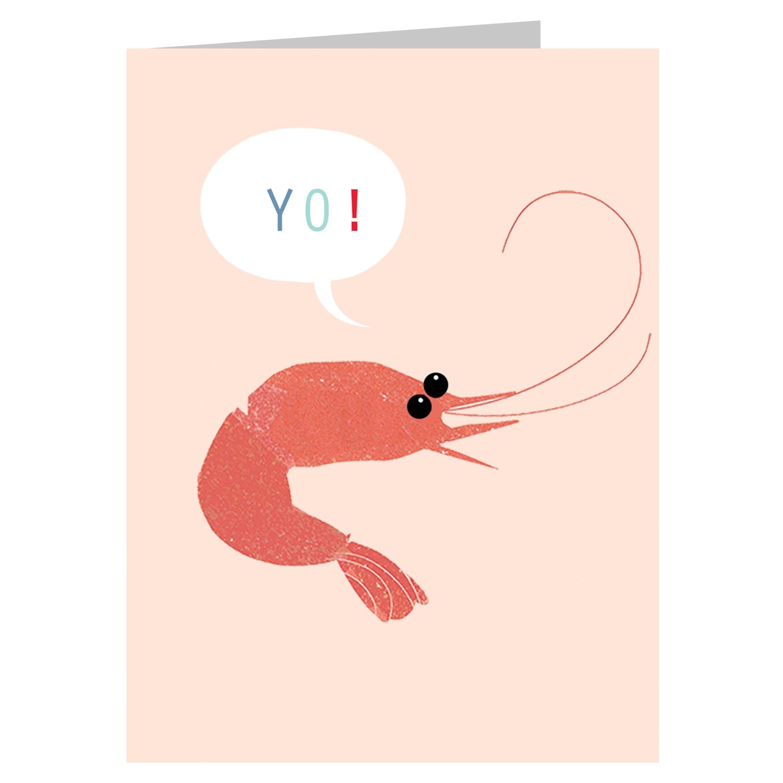 SM07 mini prawn greetings card