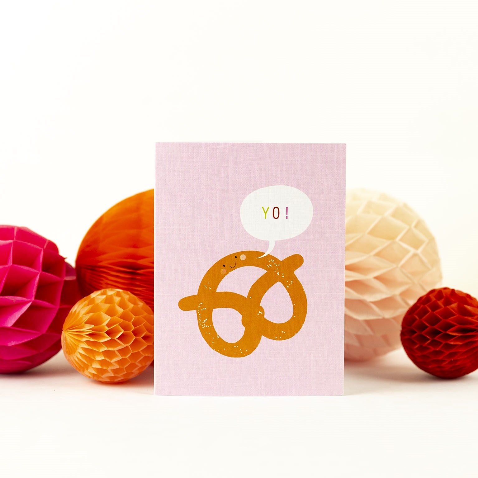 SM08 mini pretzel greetings card