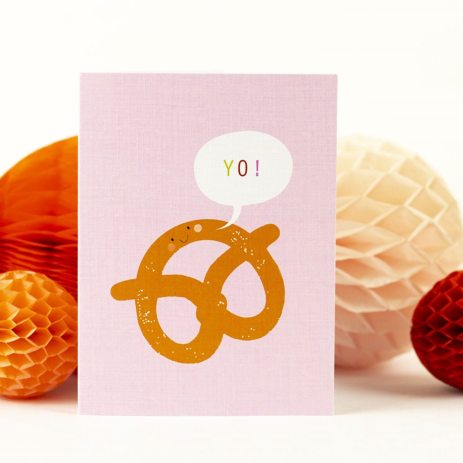 SM08 mini pretzel greetings card