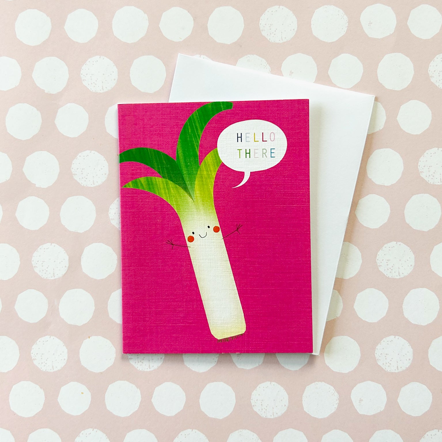 SM10 mini leek greetings card