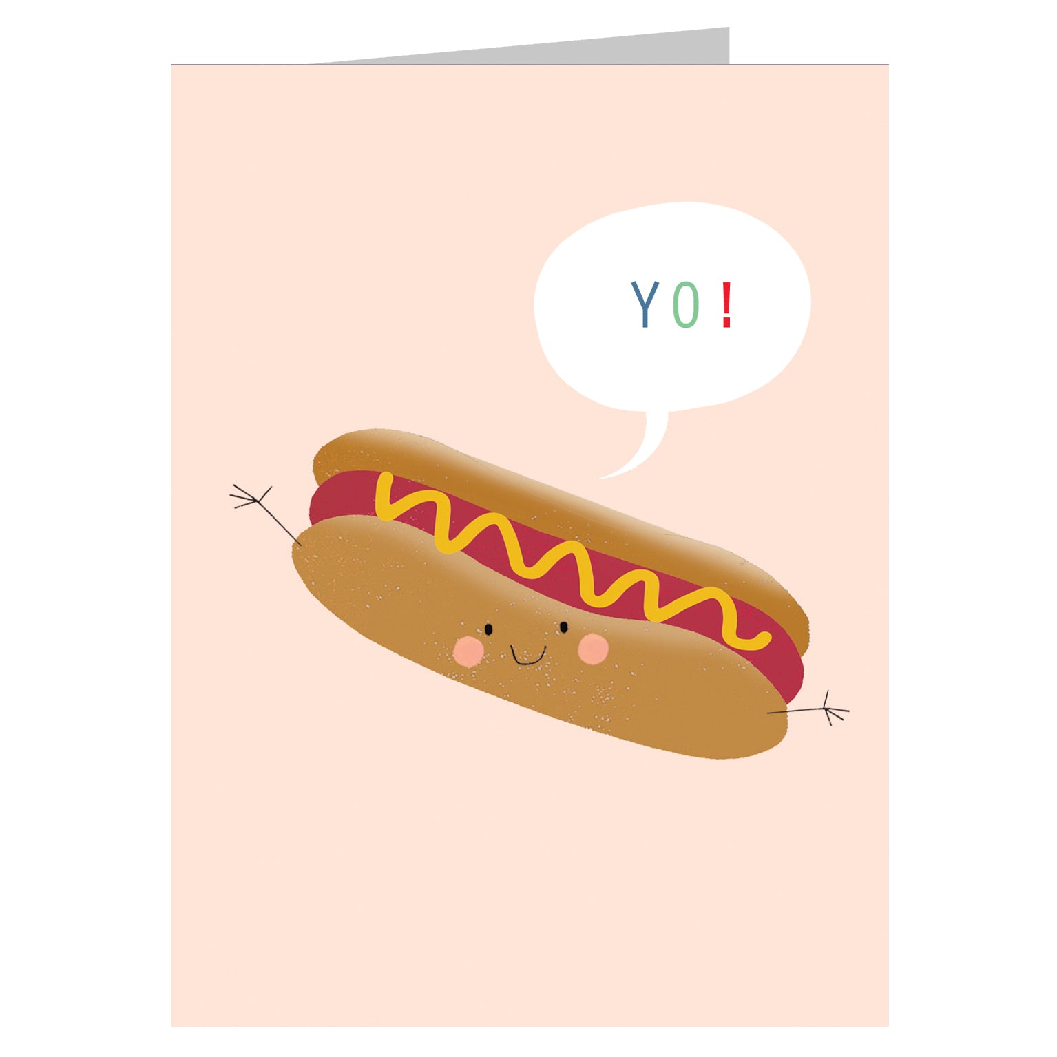 SM12 mini hotdog greetings card