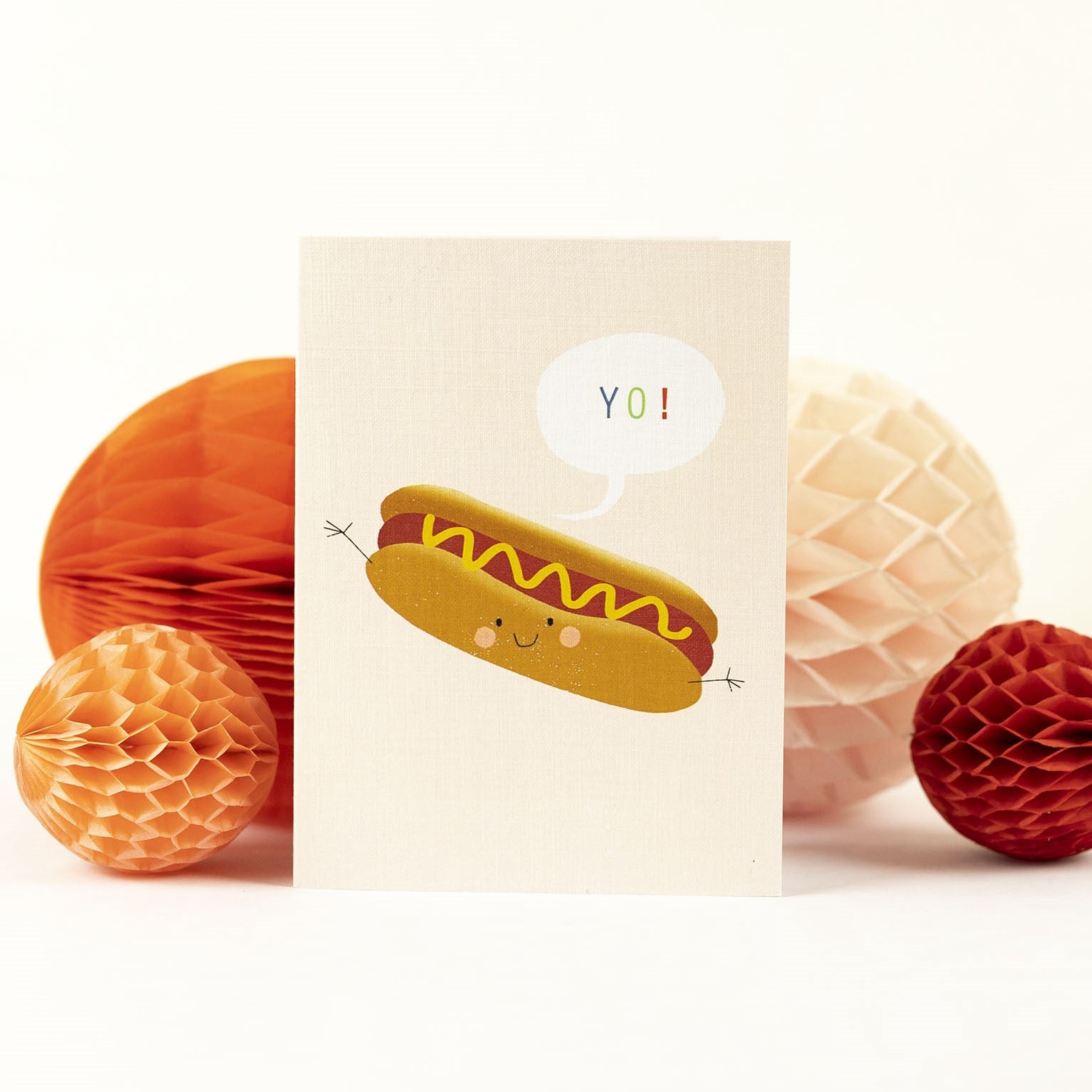 SM12 mini hotdog greetings card