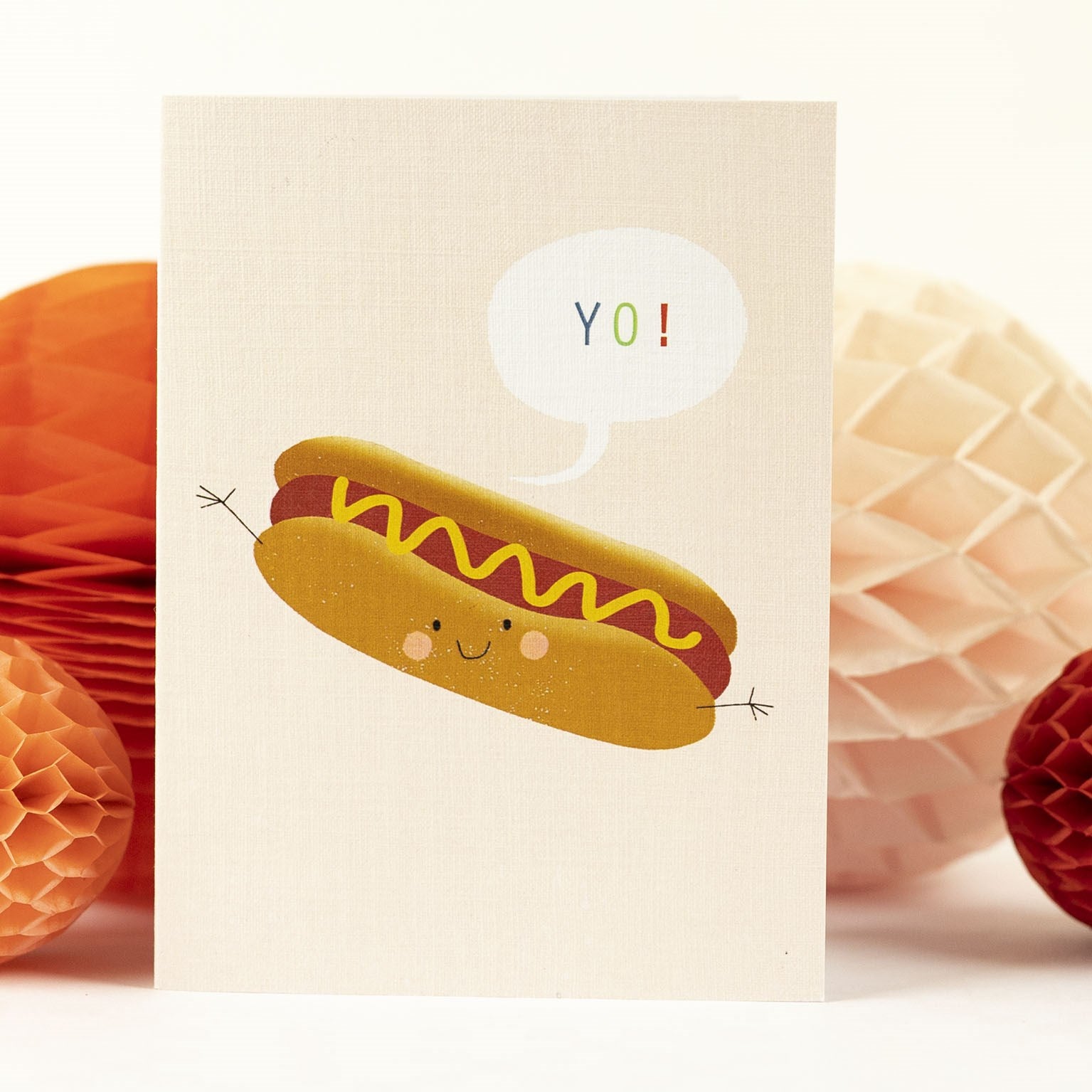 SM12 mini hotdog greetings card