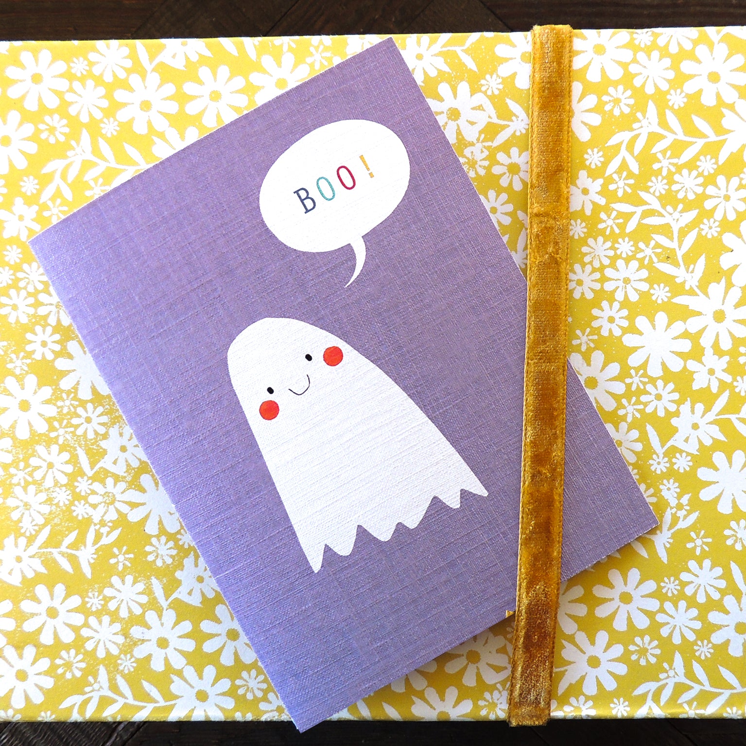 SM14 mini ghost greetings card