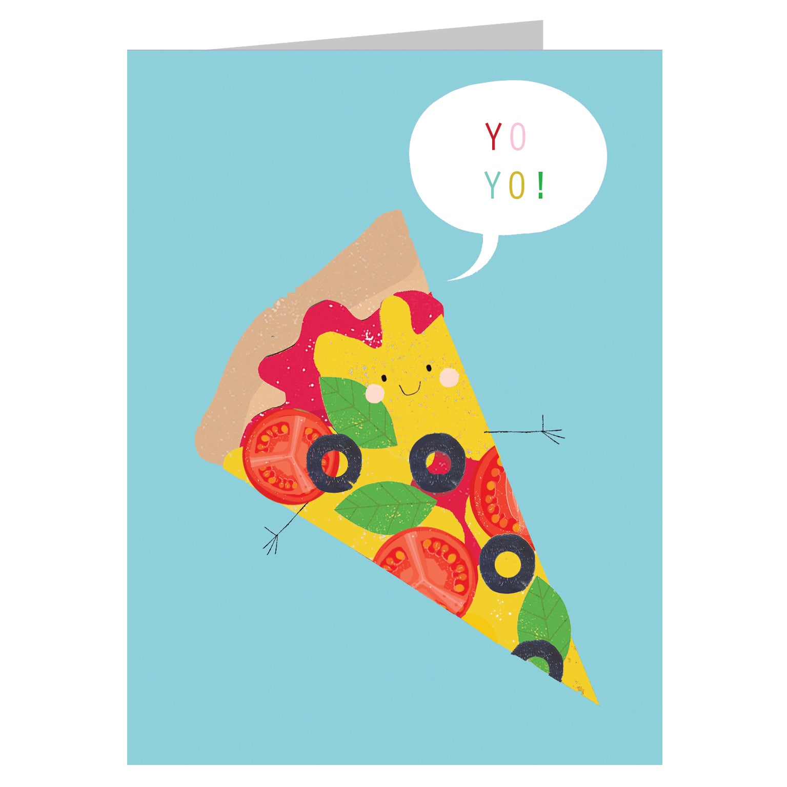 SM32 mini pizza greetings card