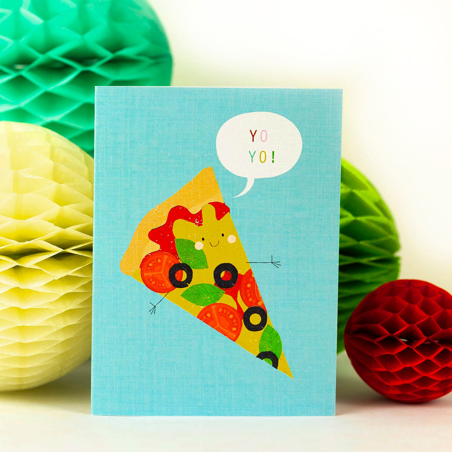 SM32 mini pizza greetings card