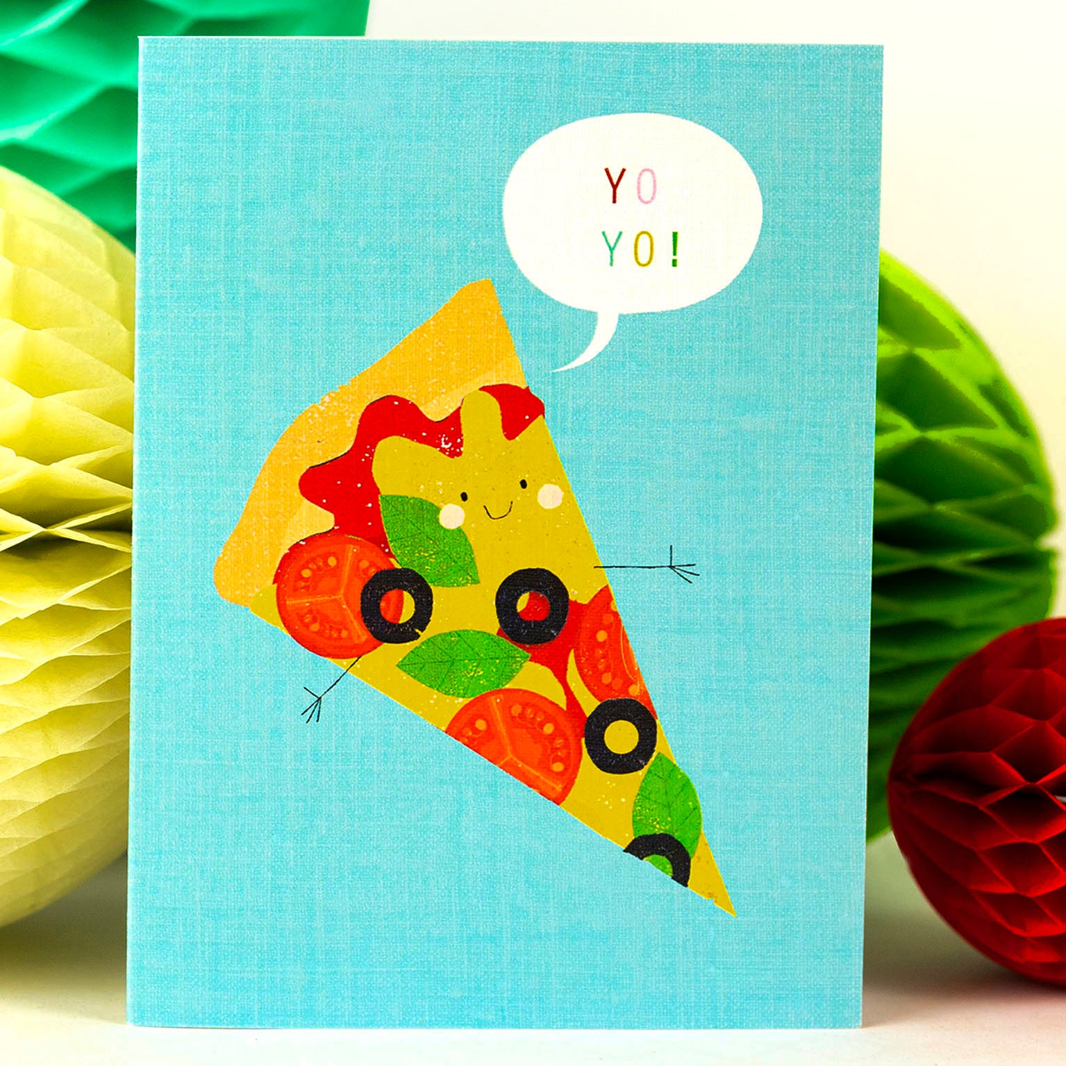 SM32 mini pizza greetings card