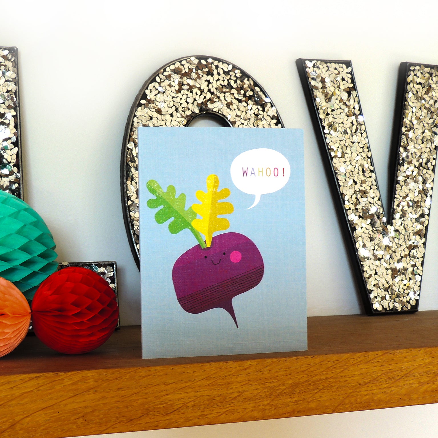 SM33 mini beetroot greetings card