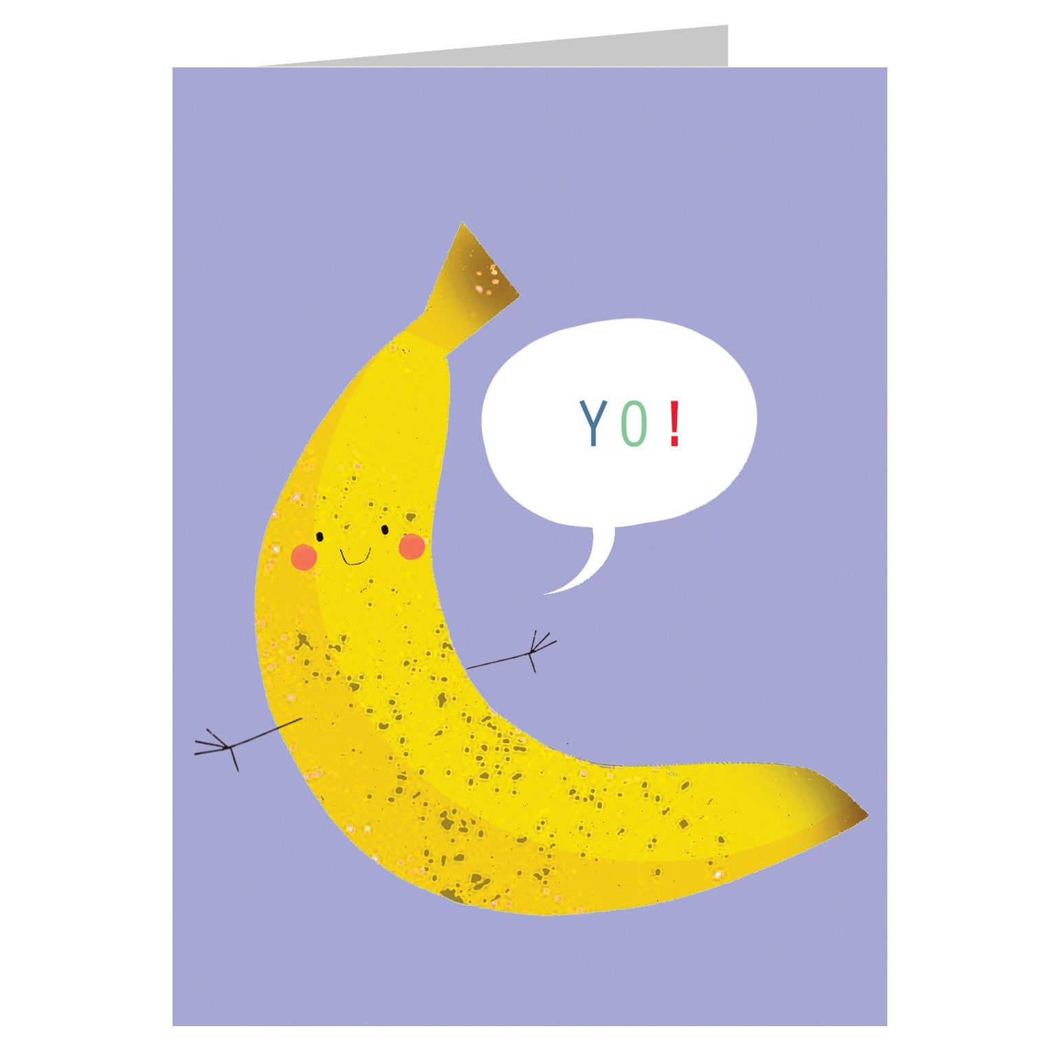 SM34 mini banana greetings card