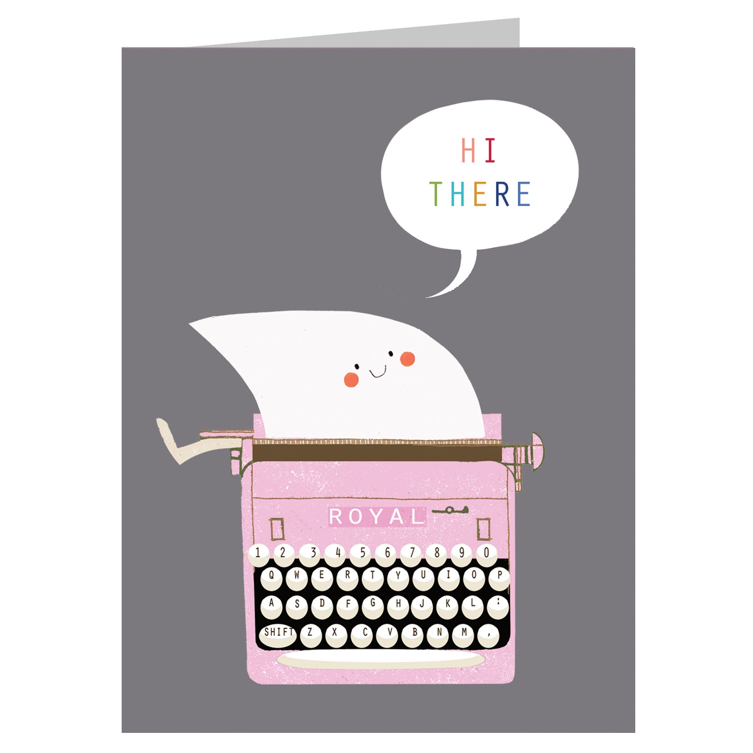 SM35 mini typewriter greetings card