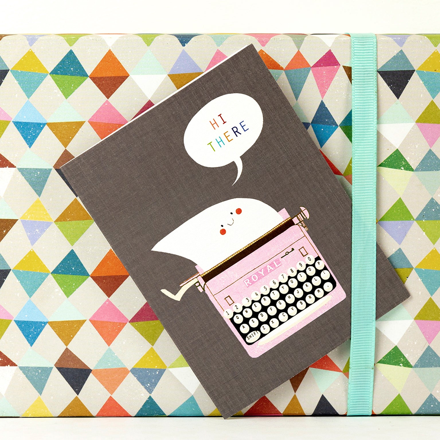 SM35 mini typewriter greetings card