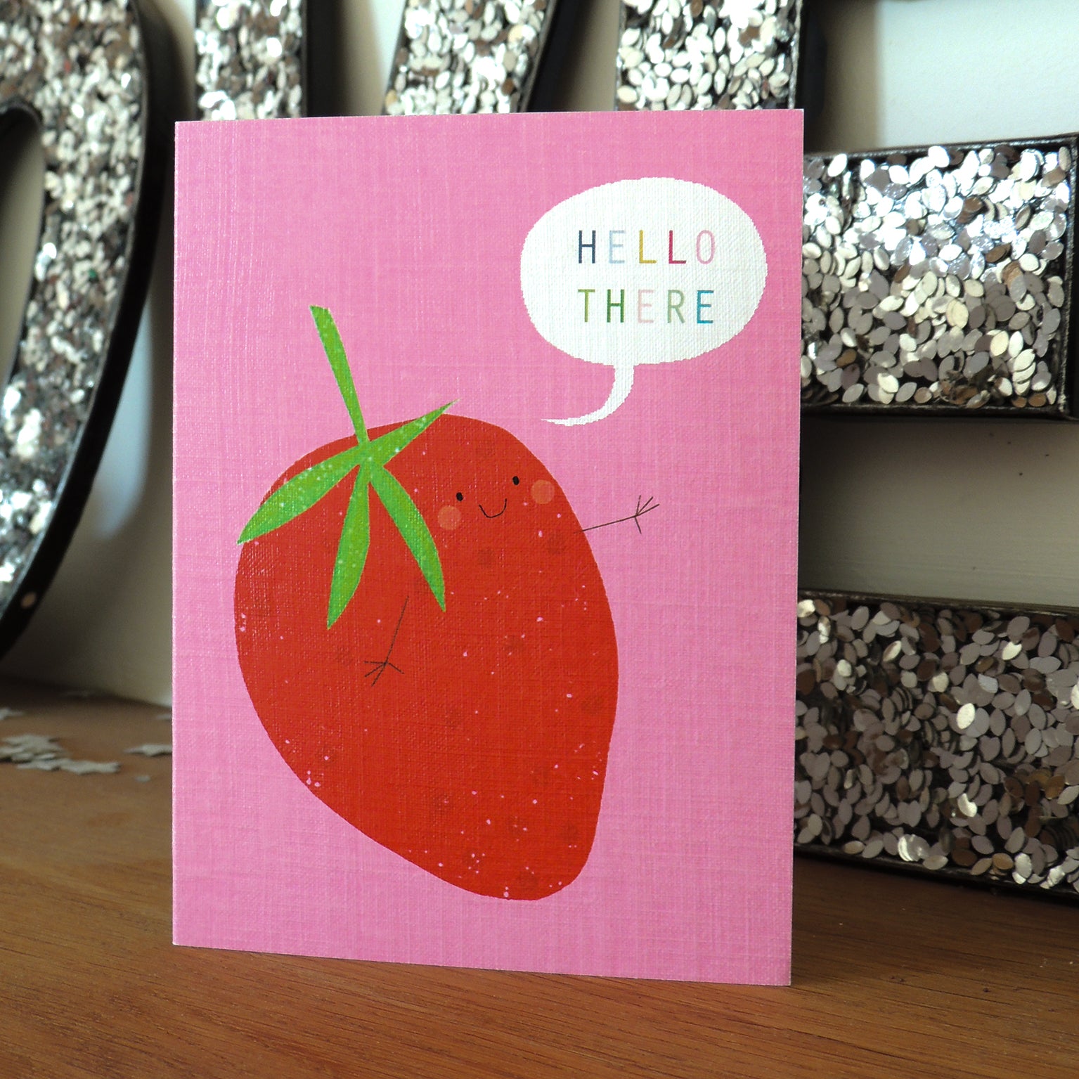 SM36 mini strawberry greetings card