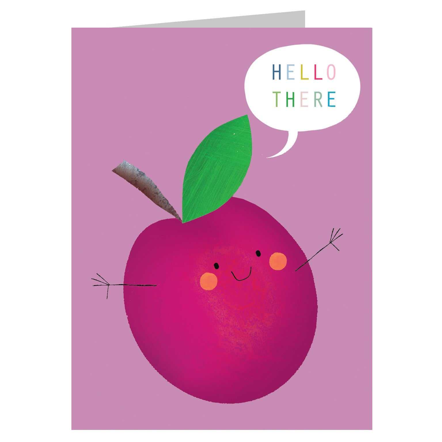 SM38 mini plum greetings card