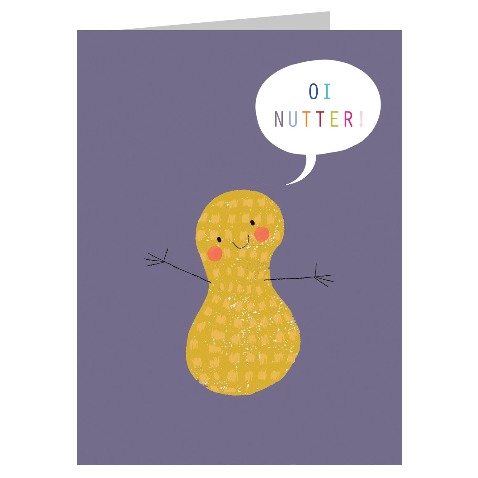 mini peanut greetings card