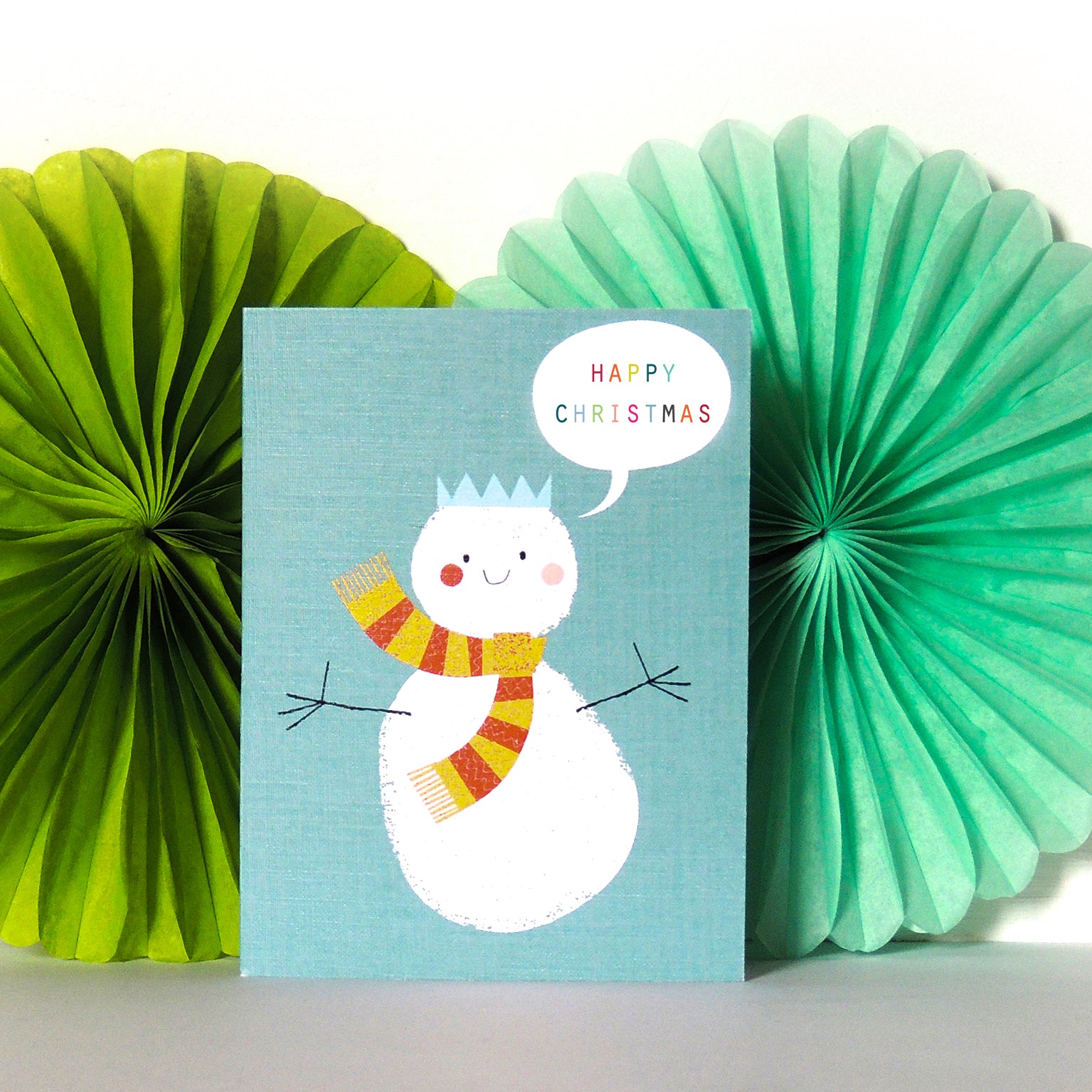 SM52 mini snowman Christmas card