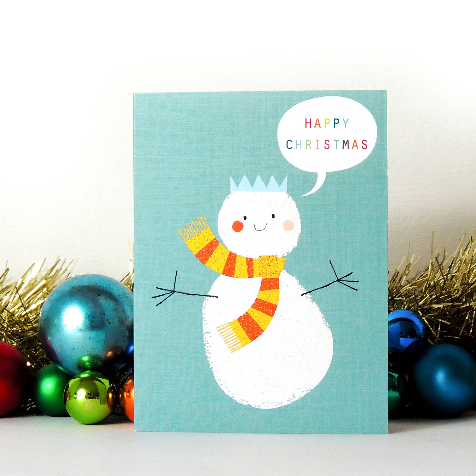 SM52 mini snowman Christmas card