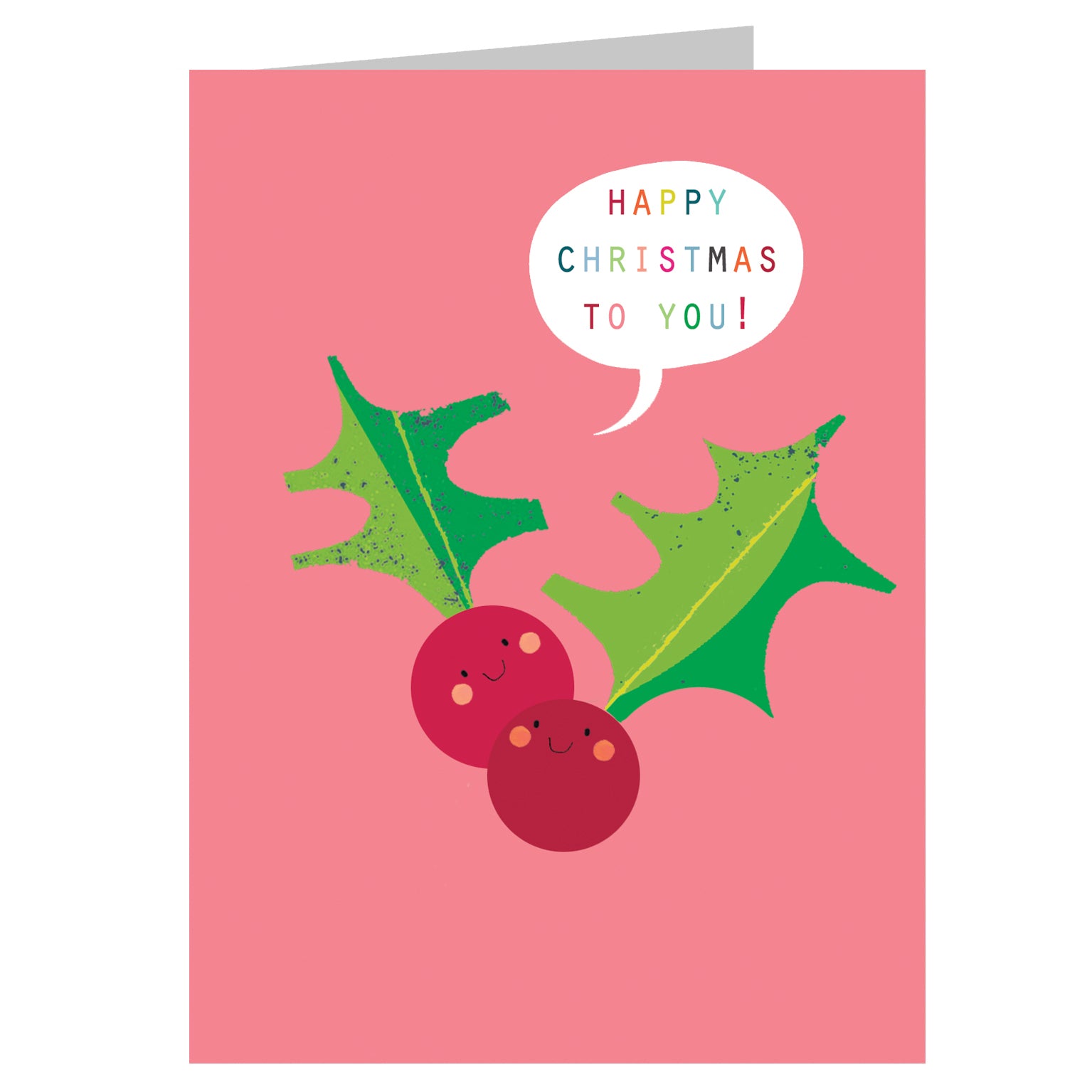 SM58 mini holly berries Christmas card