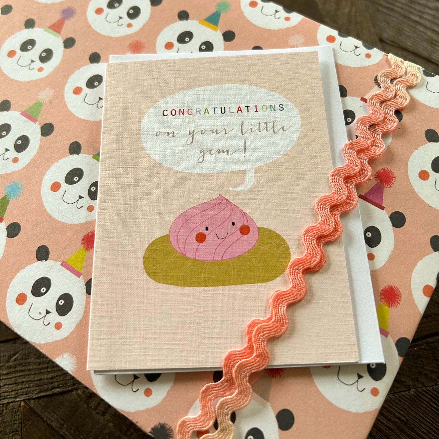 SM62 mini pink iced gem card