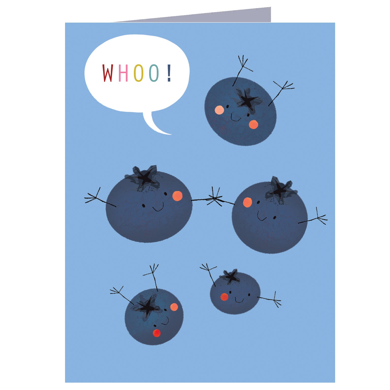 SM66 mini blueberries greetings card