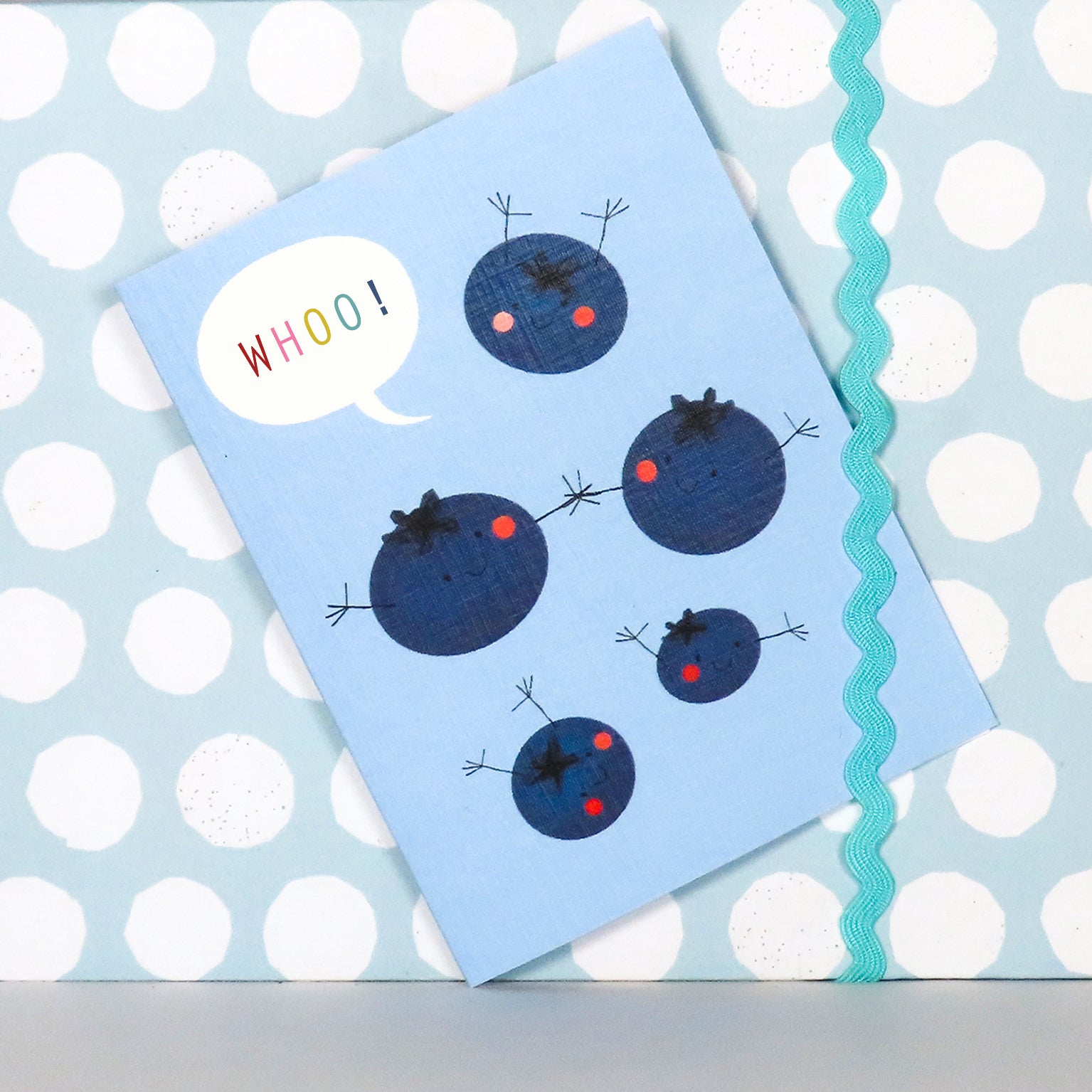 SM66 mini blueberries greetings card