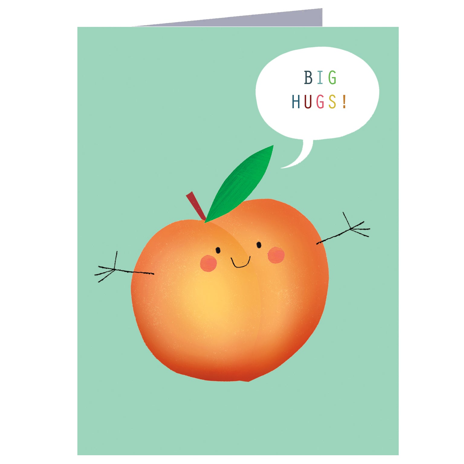 SM68 mini peach greetings card