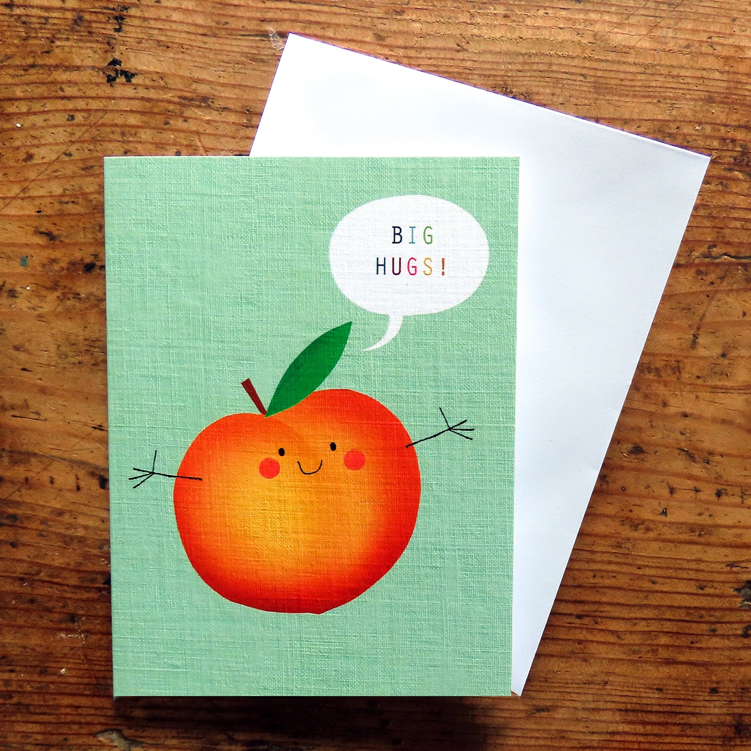 SM68 mini peach greetings card