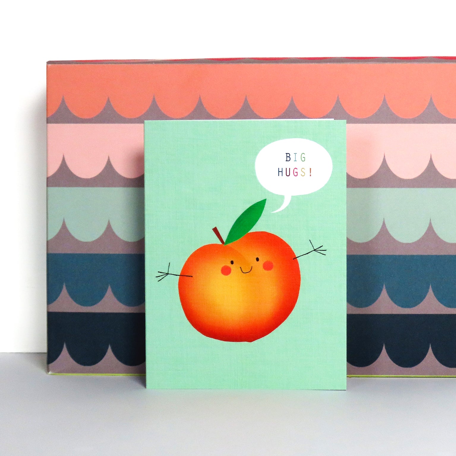 SM68 mini peach greetings card