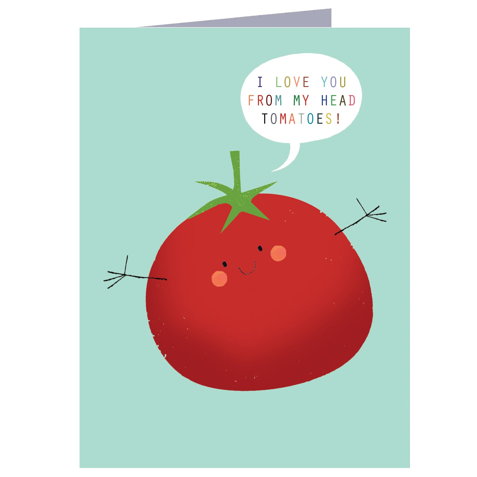 SM70 mini tomato greetings card