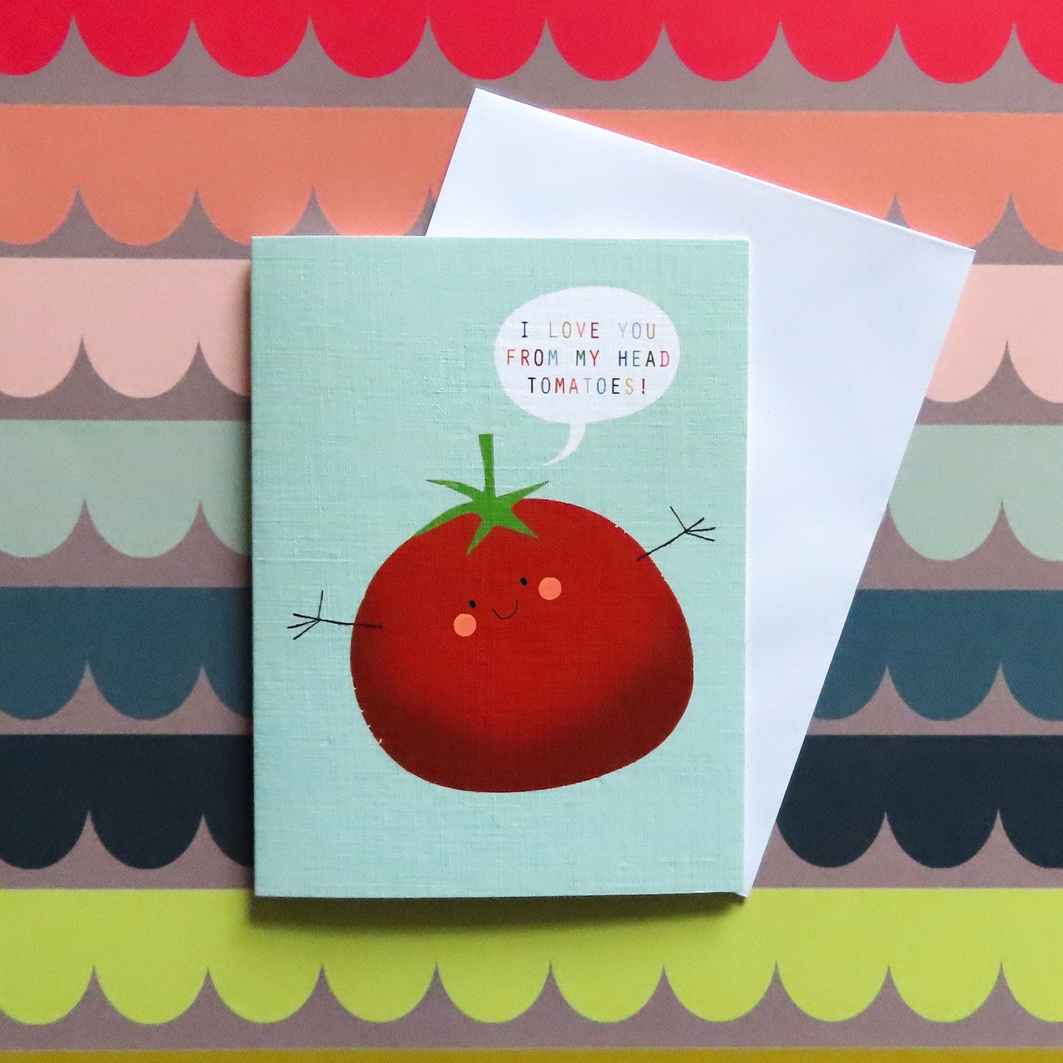 SM70 mini tomato greetings card