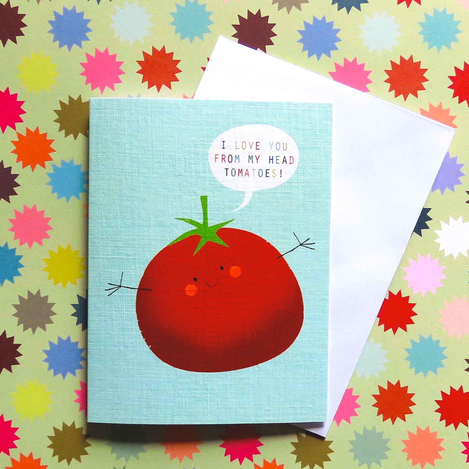 SM70 mini tomato greetings card