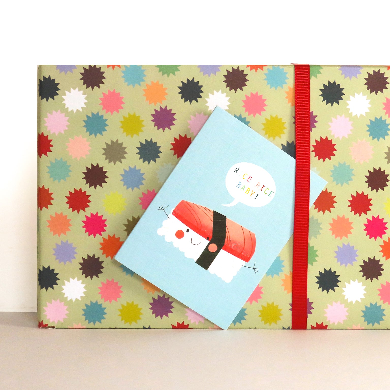 SM71 mini sushi greetings card