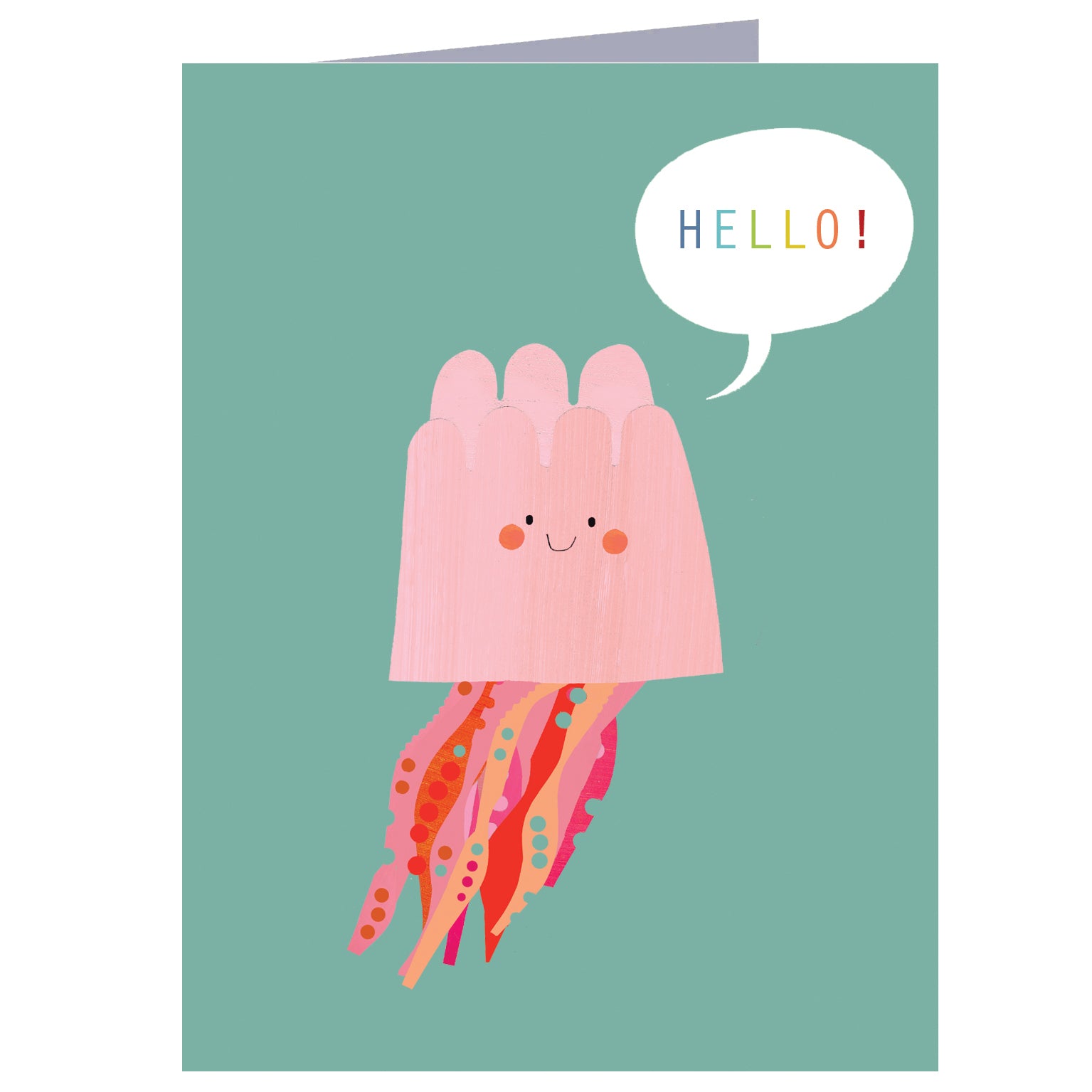 SM73 mini jellyfish greetings card