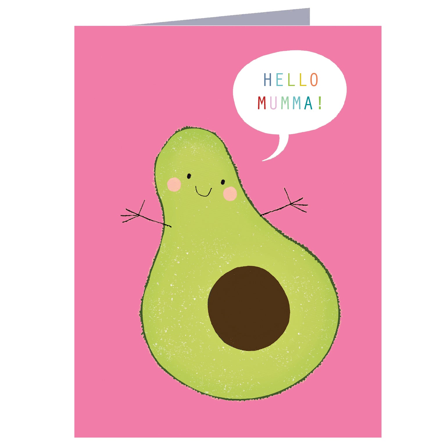 SM75 mini avocado greetings card