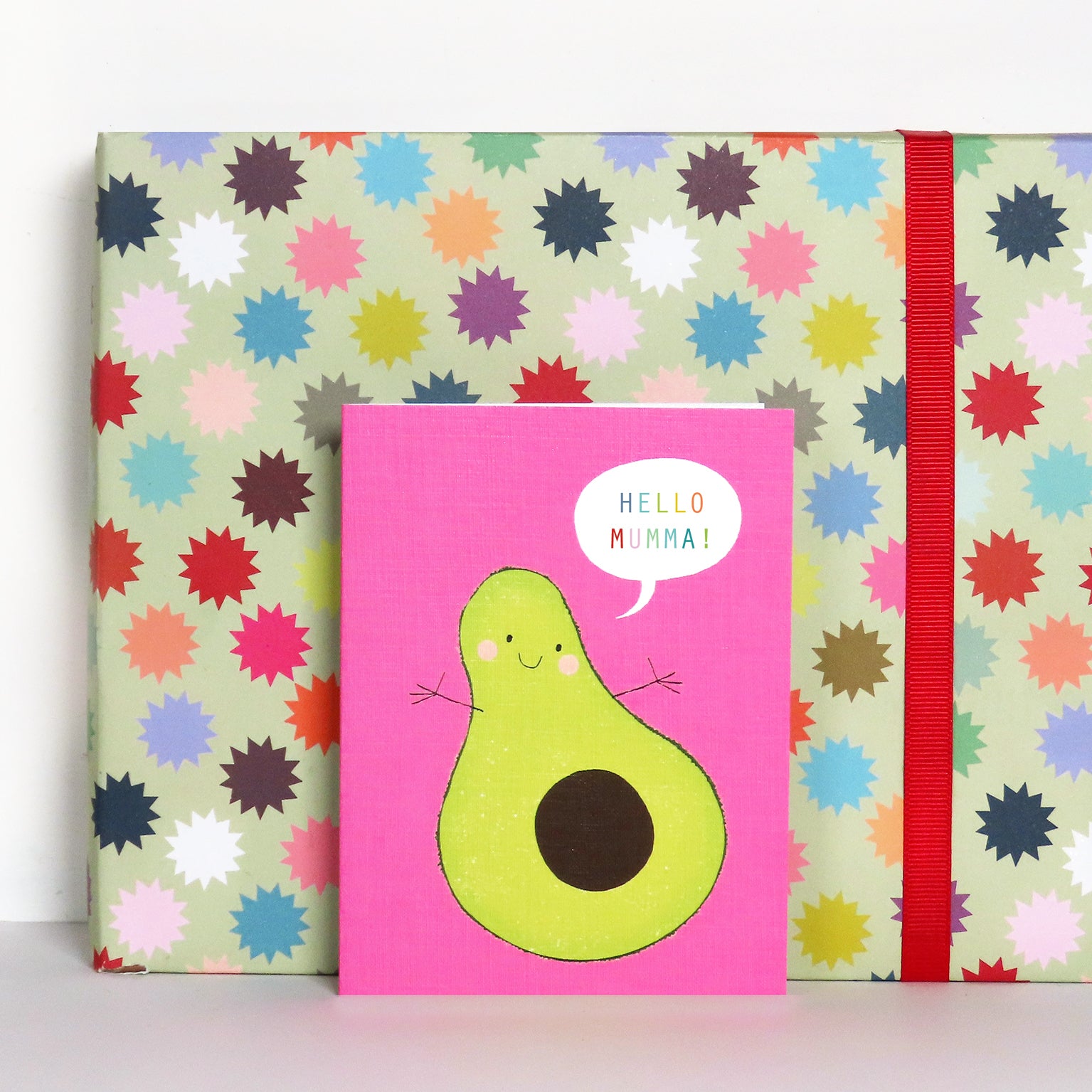 SM75 mini avocado greetings card