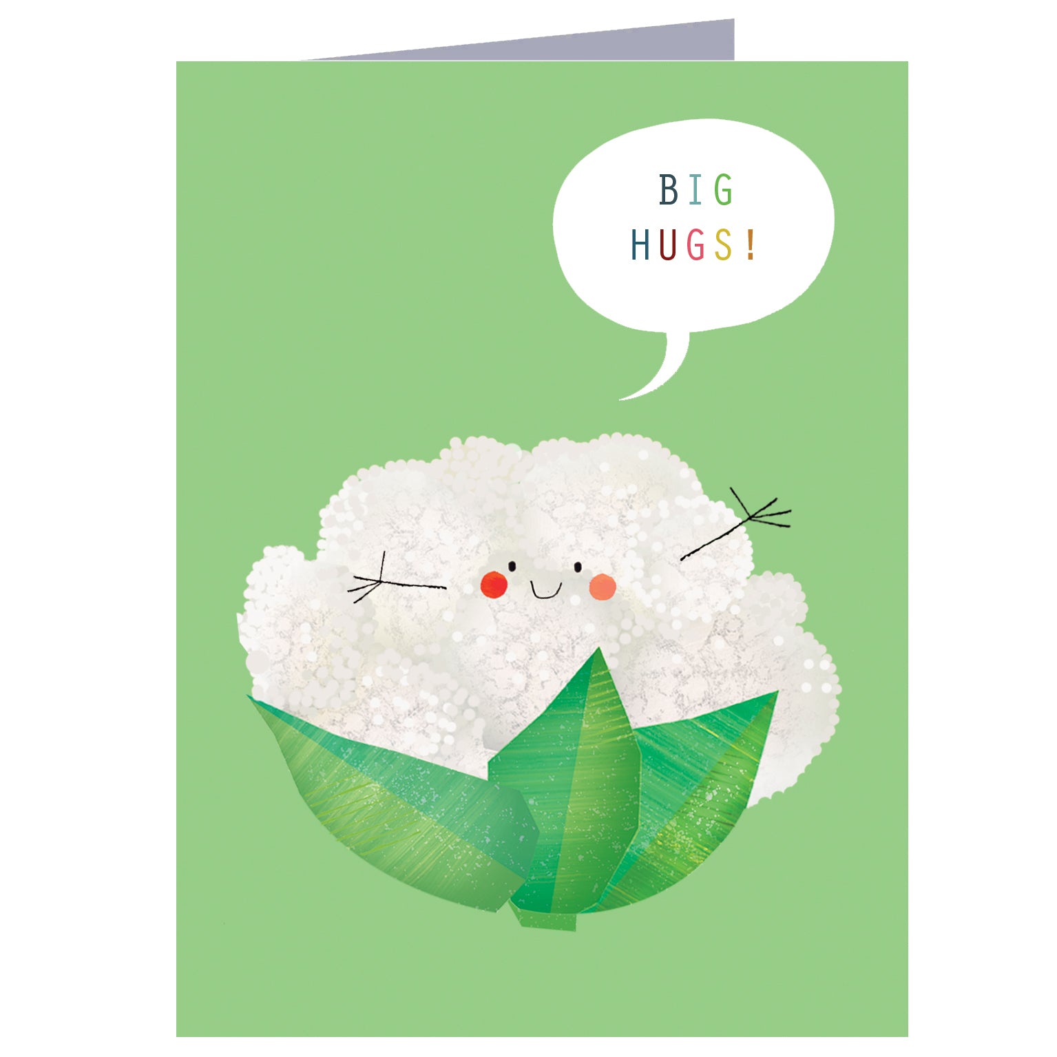 SM76 mini cauliflower greetings card