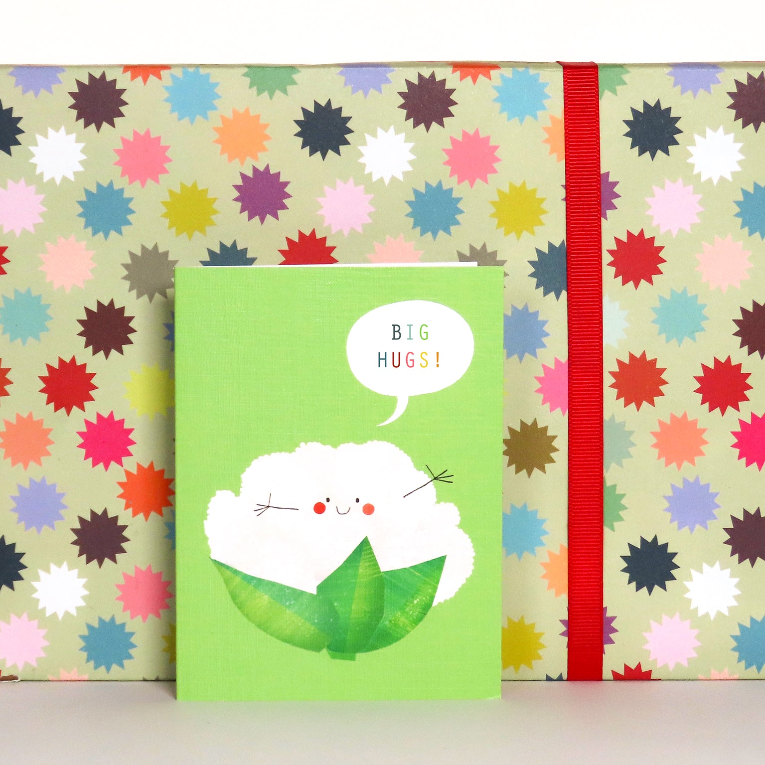 SM76 mini cauliflower greetings card