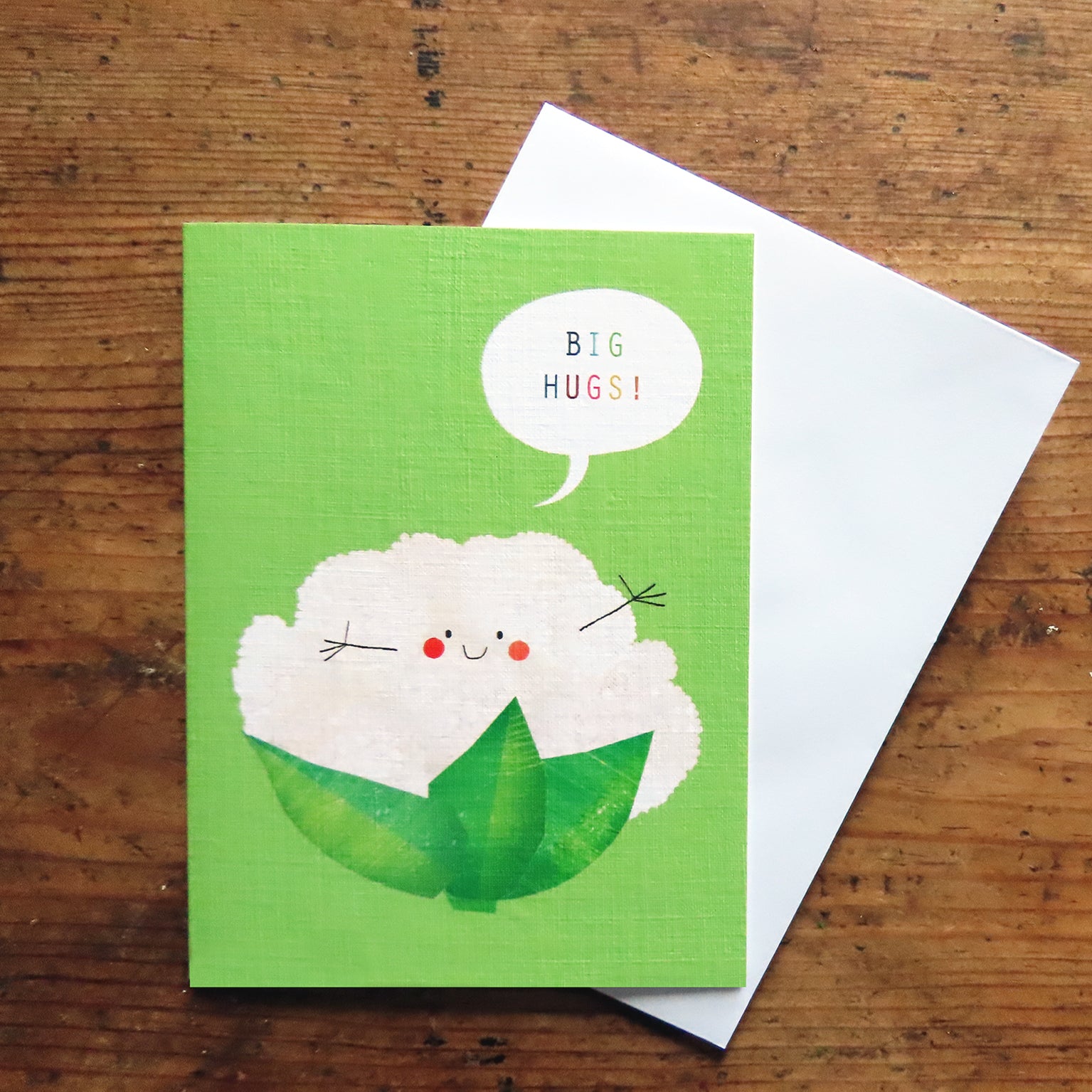 SM76 mini cauliflower greetings card