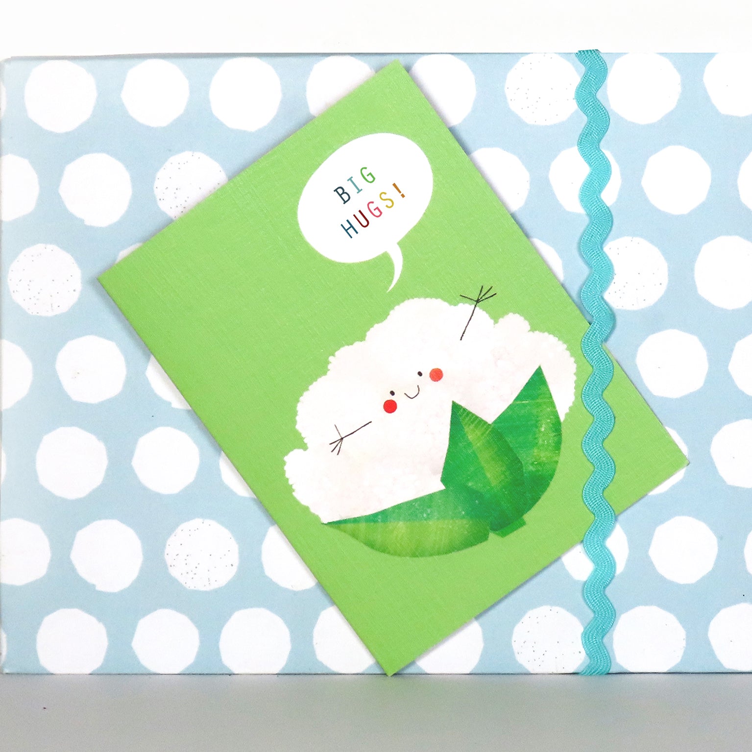 SM76 mini cauliflower greetings card