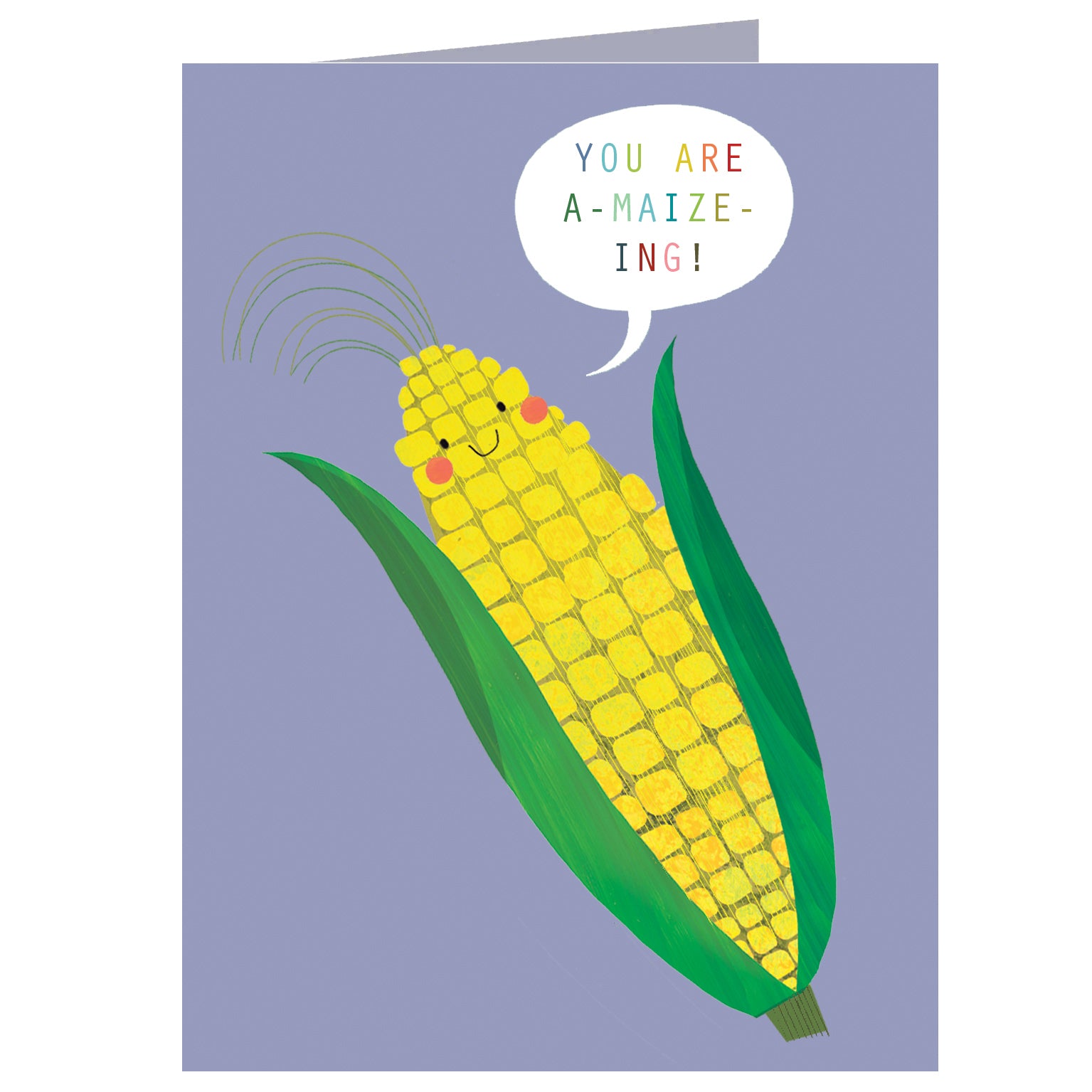 SM86 mini maize greetings card