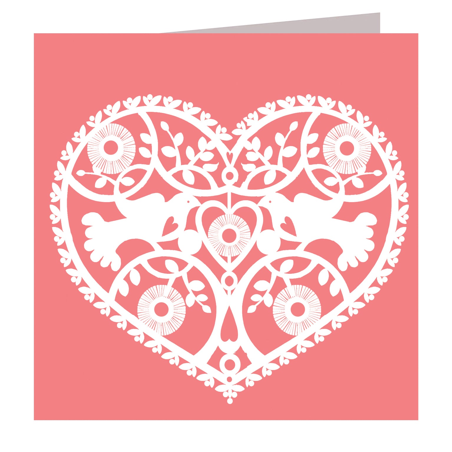 SS01 pink cut out heart card