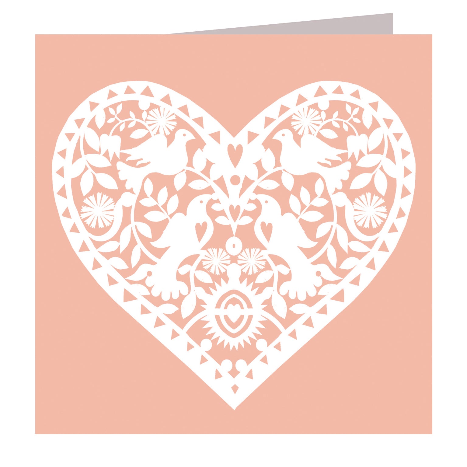 SS02 pale cut out heart card