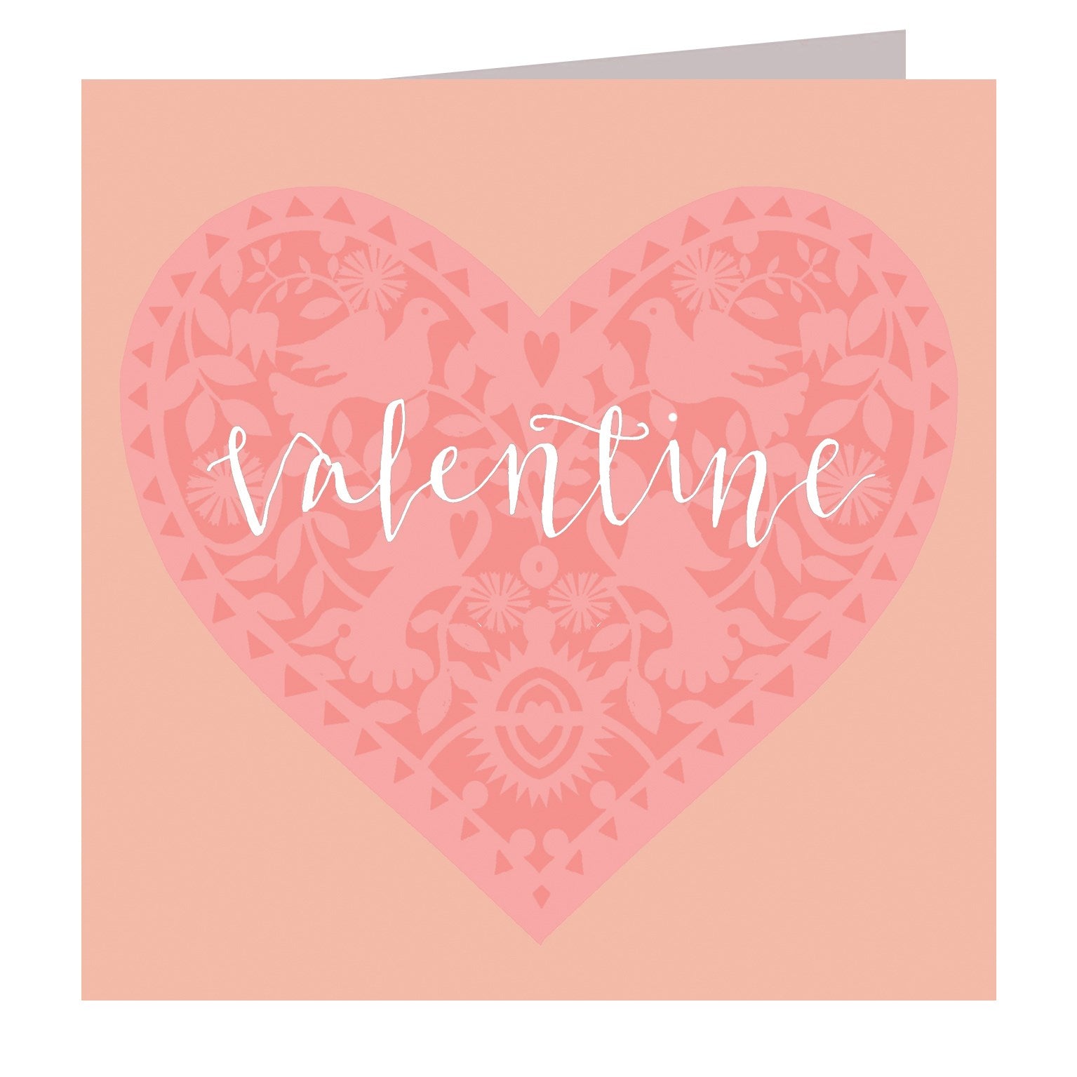 Valentine's cut out heart card