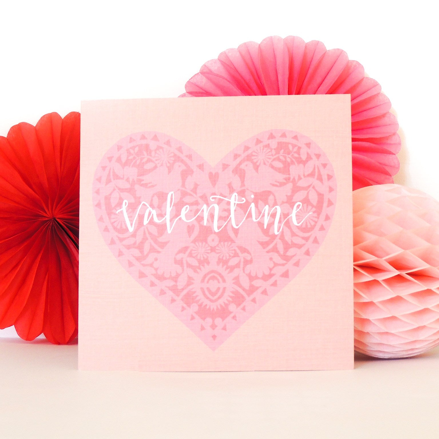 Valentine's cut out heart card