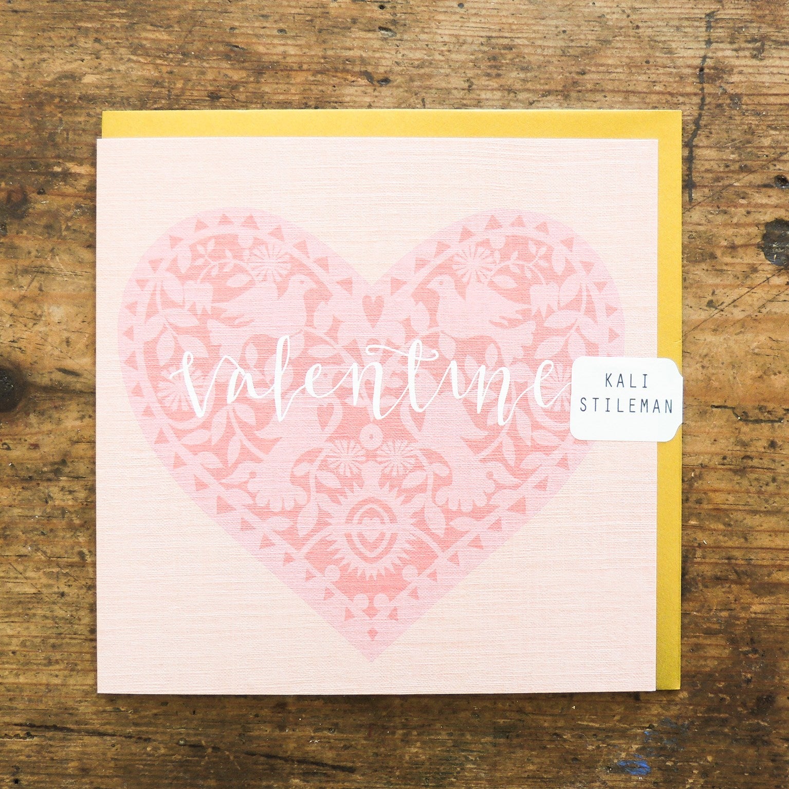 Valentine's cut out heart card